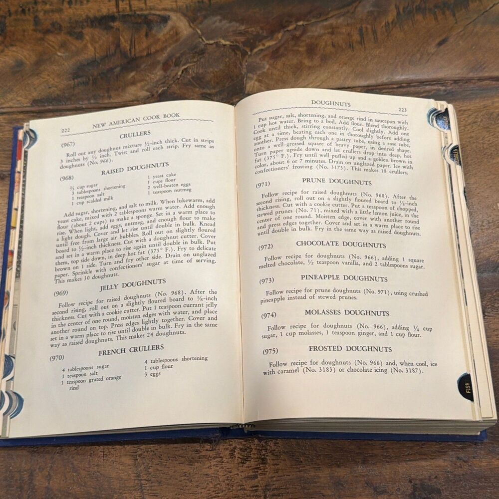 The New American Cook Book 1943 By Lily Wallace Vtg Thumb Index WW2 - Picture 13 of 13